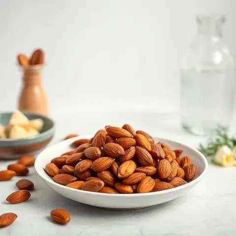 Smoky Garlic Roasted Almonds