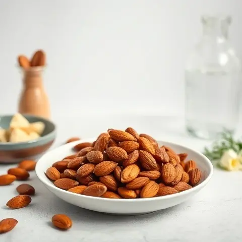 Smoky Garlic Roasted Almonds