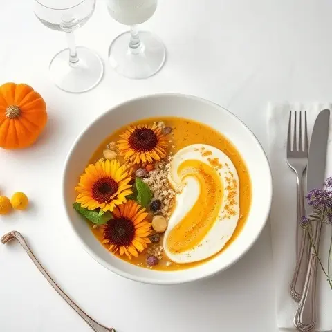 Tahini Pumpkin-Sunflower Smoothie Bowl