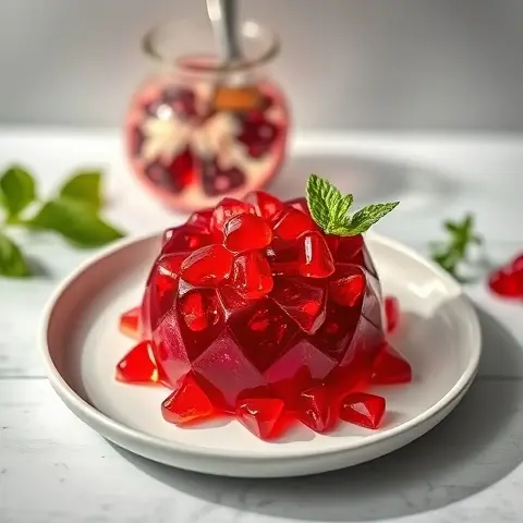 Mint-Infused Pomegranate Jelly (Pomegranate Molasses-Free)
