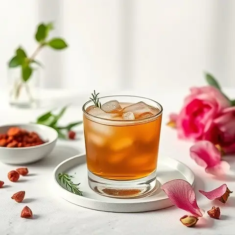 Iced Cardamom-Rose Chai: A Refreshing Health-Friendly Beverage