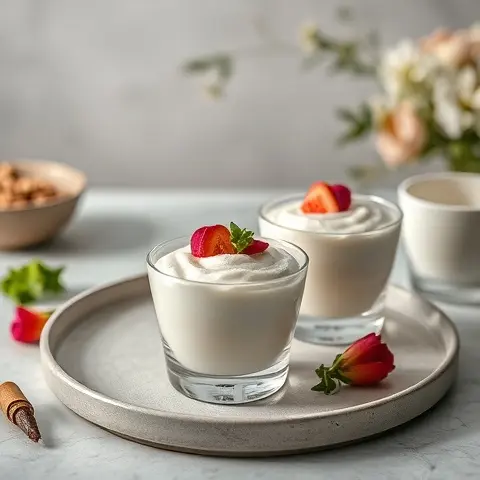 3 Rose Cardamom Shrikhand Cups