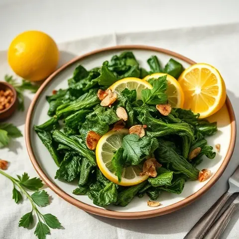 Garlic-Lemon Kale Chips
