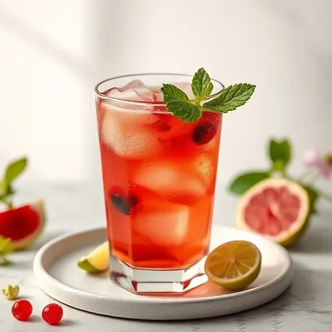Hibiscus-Lime Cooling Tea