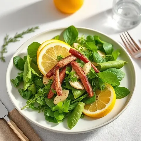 Lemon-Artichoke & Herb Salad with Anchovies