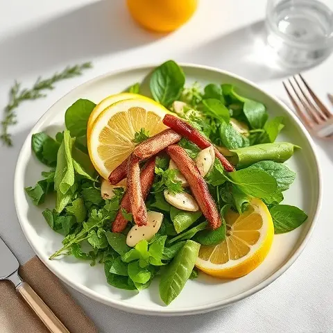 Lemon-Artichoke & Herb Salad with Anchovies