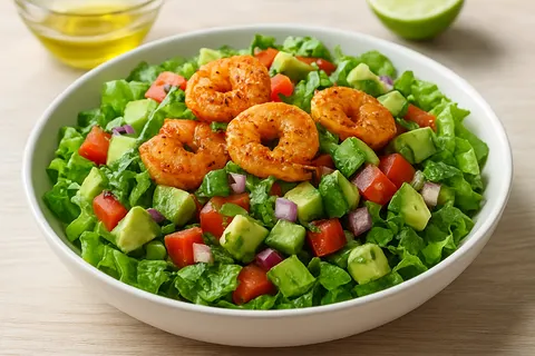 Spicy Shrimp & Avocado Chopped Salad