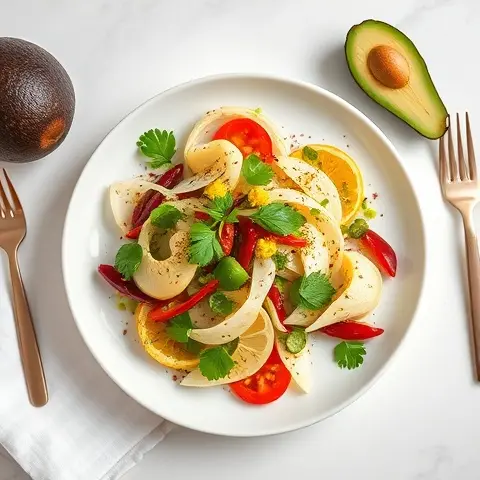 Avocado, Chile & Lime Jicama Salad