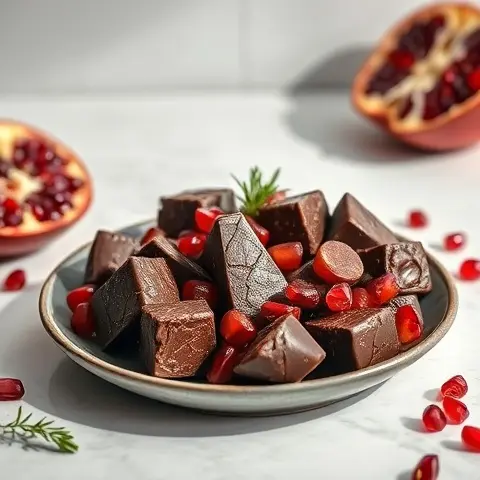 7 Pomegranate Dark Chocolate Clusters