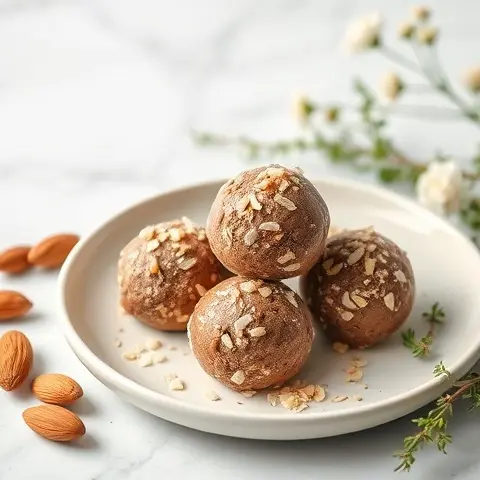 Almond-Cocoa Morning Fat Bombs (Unsweetened)