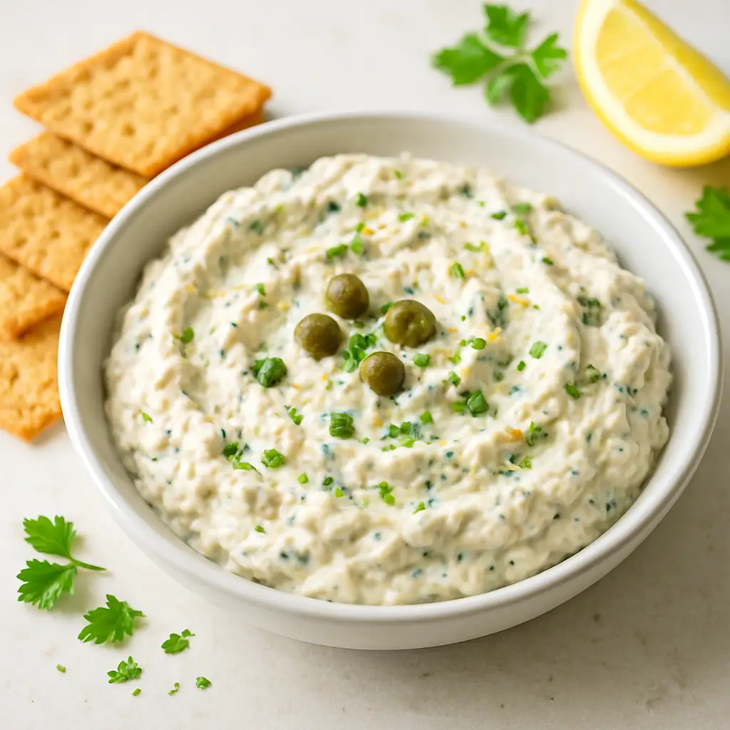 Creamy Lemon-Caper Tuna Dip