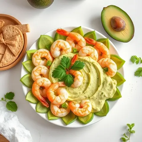 Cilantro-Lime Shrimp Avocado Dip