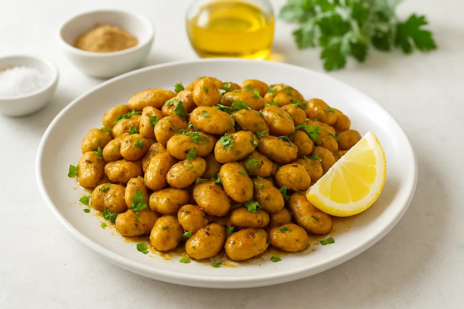 Turmeric-Roasted Broad Bean Mix