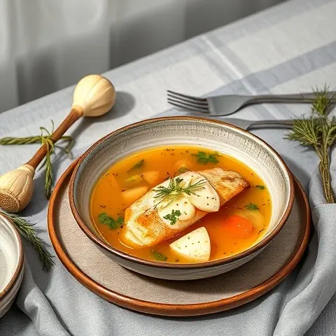 Mediterranean Mackerel and Fennel Broth