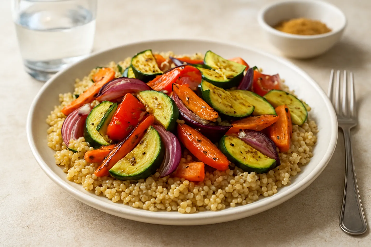 Citrus-Cumin Grilled Vegetable & Quinoa Salad