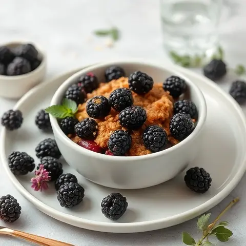 Wholesome Blackberry Oat Crumble