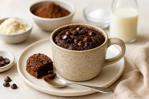 Almond-Cocoa Keto Mug Brownie