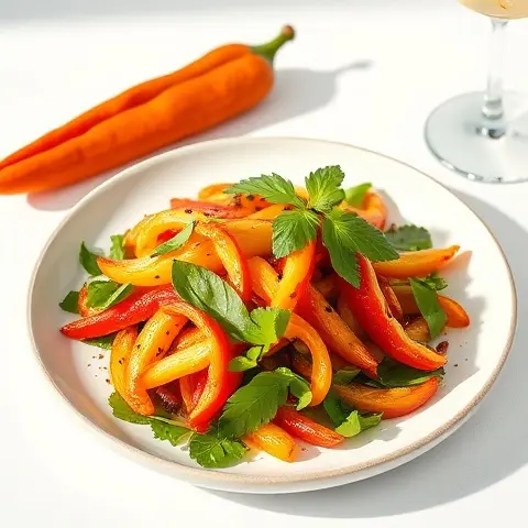 Cilantro-Chili Roasted Jicama & Bell Pepper Mix