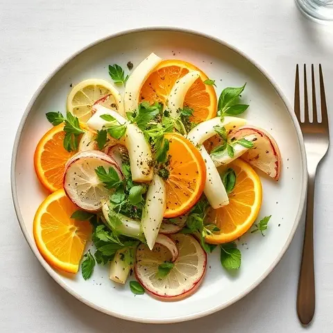 Warm Fennel & Orange Herb Salad