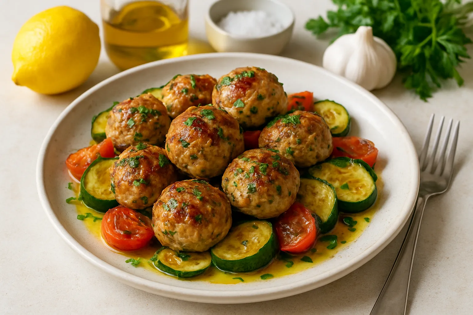 Turkey and Zucchini Meatballs