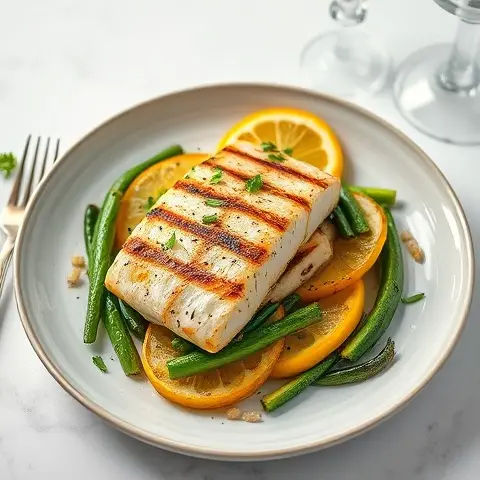 Grilled Lemon-Pepper Mahi-Mahi with Sautéed Zucchini