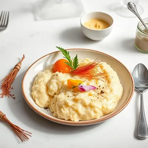 Saffron and Rosewater Rice Pudding - Dairy-Free Delight