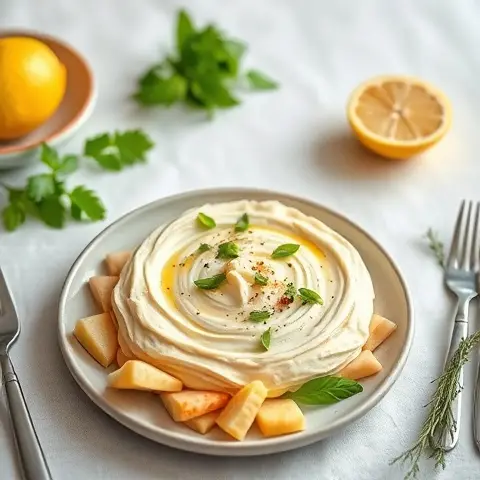 Zesty Lemon-Tahini White Bean Dip