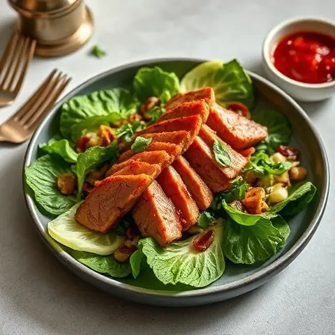 Miso-Glazed Grilled Tuna & Bok Choy Salad