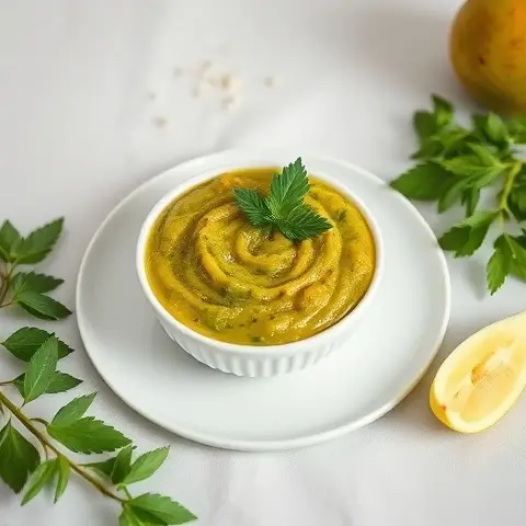 Vibrant Green Mango Chutney - Sugar Free & Vegan