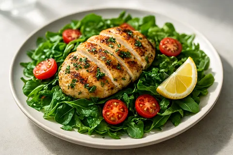 Grilled Lemon-Herb Chicken Power Salad