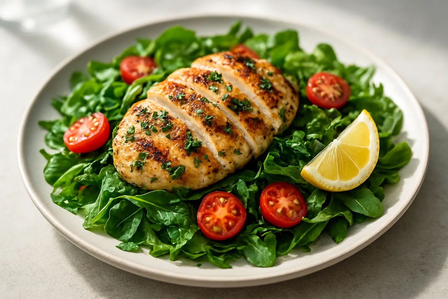 Grilled Lemon-Herb Chicken Power Salad