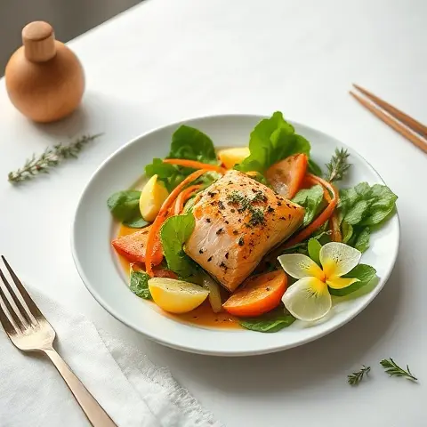 Sesame Ginger Salmon Salad