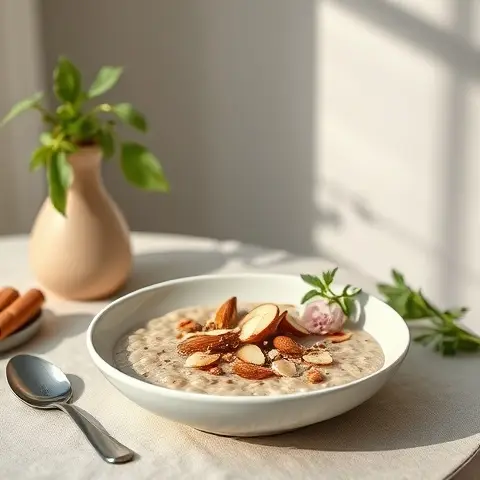 Cinnamon-Chia Almond Porridge (No Oats)