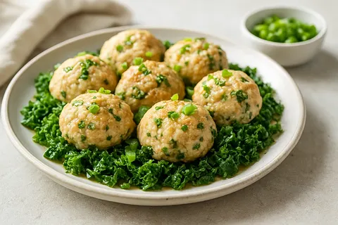 Steamed Chicken & Millet Dumplings