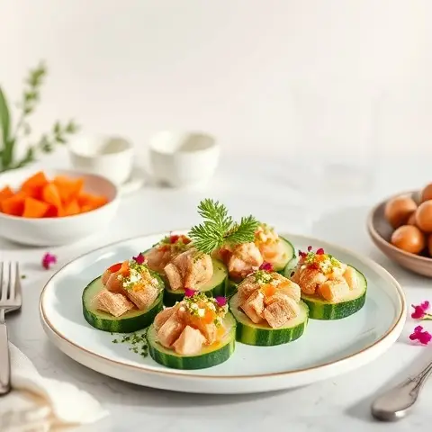 Omega-3 Tuna Cucumber Rolls