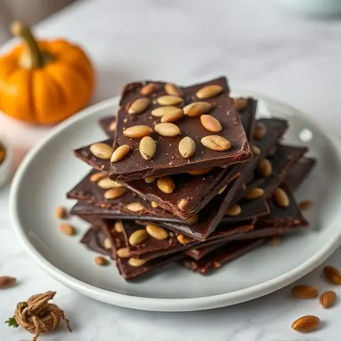 Dark Chocolate Pumpkin Seed Bark