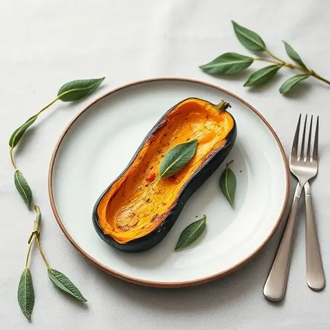 Roasted Delicata Squash with Sage