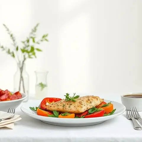 Provençal Herb Chicken with Roasted Peppers