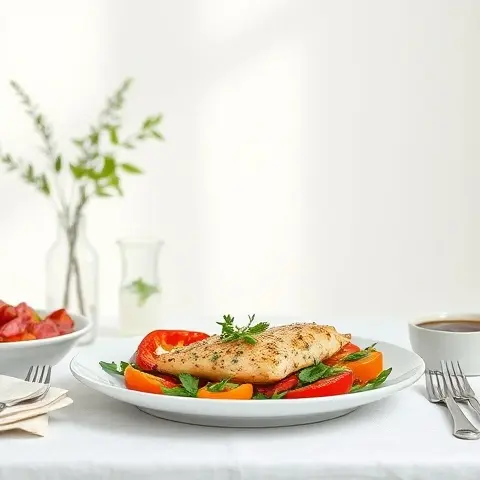 Provençal Herb Chicken with Roasted Peppers