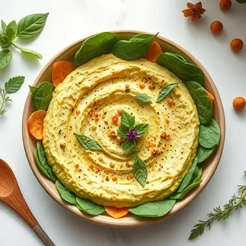 Chickpea and Spinach Hummus Dip