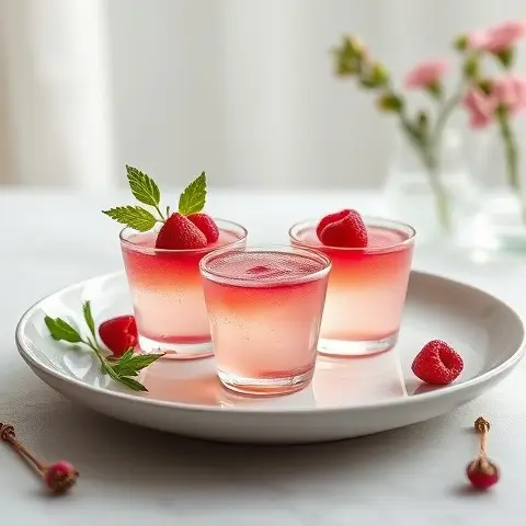 Rosewater Lokum-Style Jelly Cups