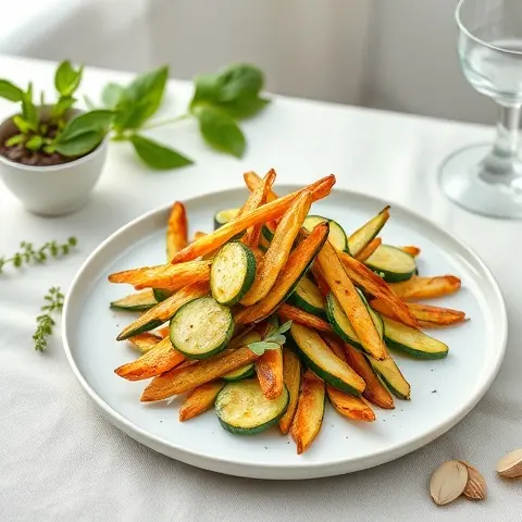 Crispy Almond Flour Zucchini Fries