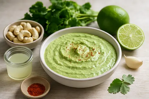 Cilantro-Cashew Coconut Dip (Low-Carb)