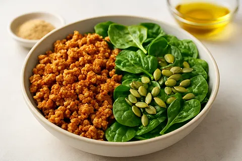 Spiced Turkey & Pumpkin Seed Power Bowl