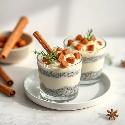 Cinnamon Chia Pudding Cups