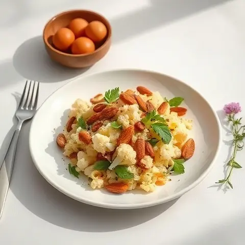 Spiced Almond & Cauliflower Tabbouleh