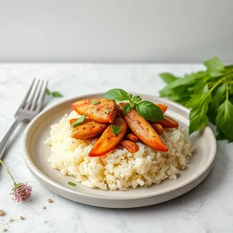 Thai Basil Chicken (Gai Pad Krapow) with Cauliflower Rice