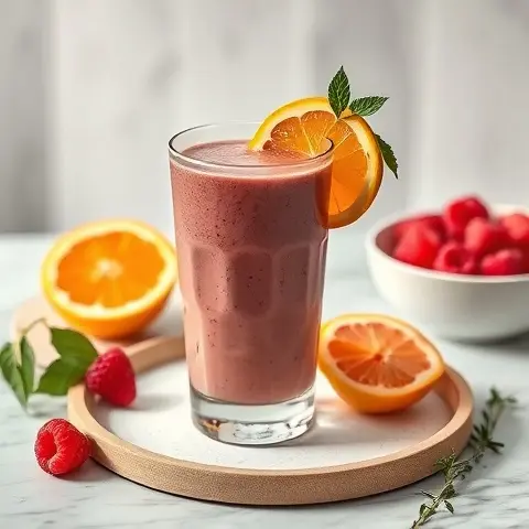 Raspberry Citrus Metabolic Support Smoothie