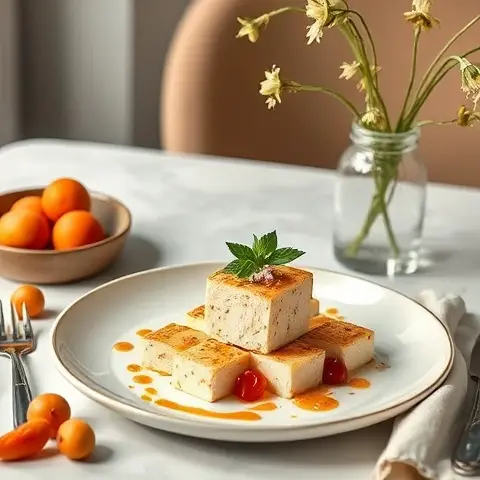 Apricot Kernel Infused Tofu Delight