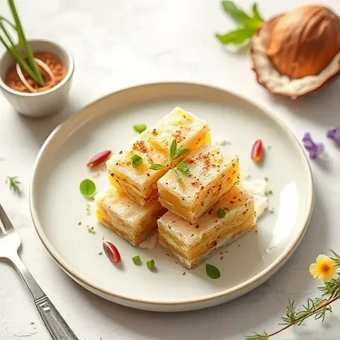 14 Cardamom-Coconut Halva Squares